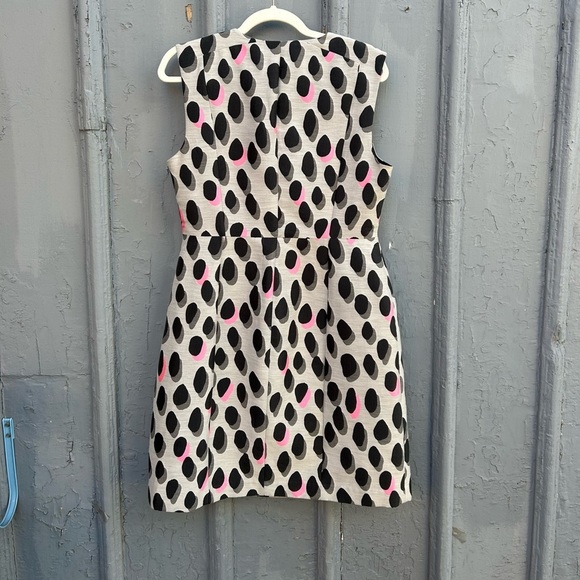 Diane Von Furstenberg New Summer Mini Animal Polka Dot Dress, size 8/10 - Picture 4 of 11